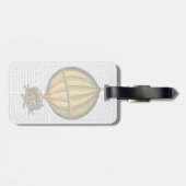 熱気球(黄色と赤) ラゲッジタグ (裏面横)