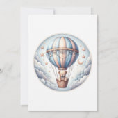 熱気球「Is His OneDerful」 1st Birthday 招待状 (裏面)