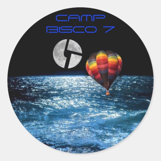 熱気球CAMP BISCO 7 ラウンドシール (正面)