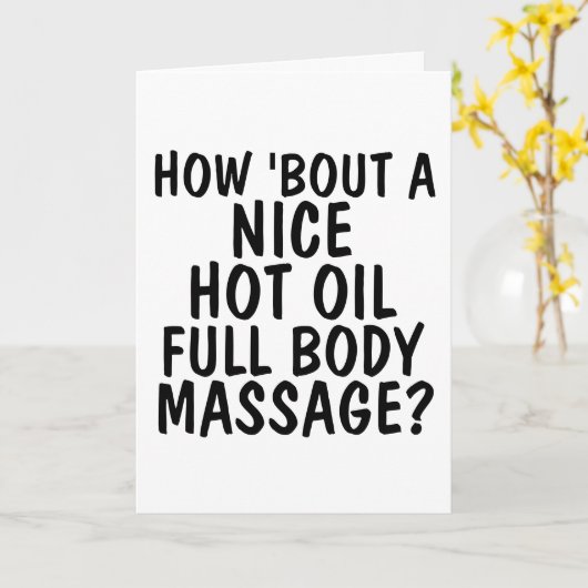 熱油体マッサージ用グリーティングカード カード (黄色い花)