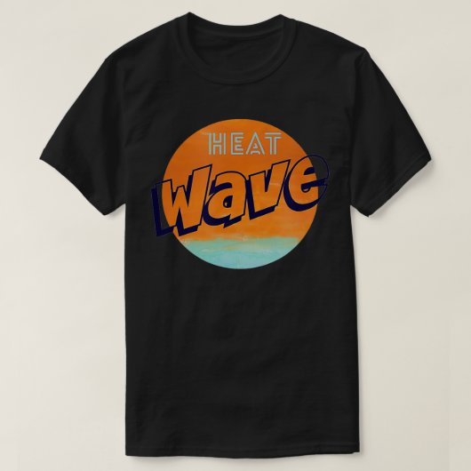 熱波グラフィック夏 Tシャツ (デザイン正面)