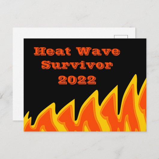 熱波サバイバー2022はがき ポストカード (正面/裏面)