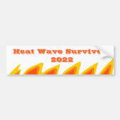 熱波サバイバー2022バンパーステッカー バンパーステッカー (正面)
