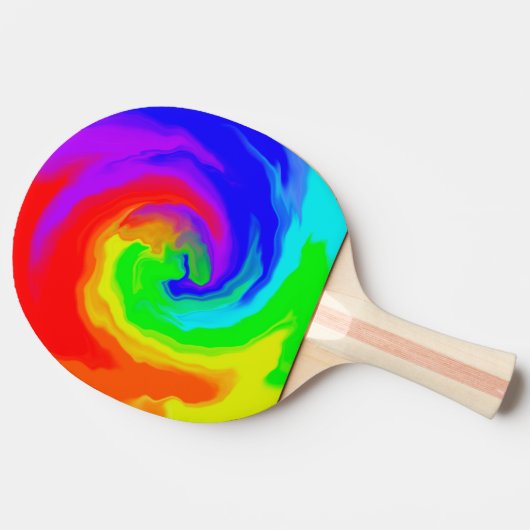 熱波鮮やか旋回抽象芸術 卓球ラケット (横)