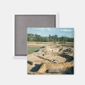 熱浴場のビュー マグネット (正面/裏面)