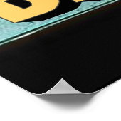 熱湯エビ毎日の看板 ポスター (角)