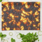 熱溶岩 キッチンタオル (折り畳み)