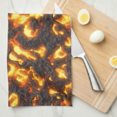 熱溶岩 キッチンタオル (四つ折り)