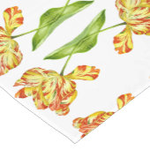 熱烈なチューリップが走る ショートテーブルランナー (コーナー)