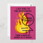 熱烈なフェミニストが家父長制を焼き尽くす8 ポストカード (正面/裏面)
