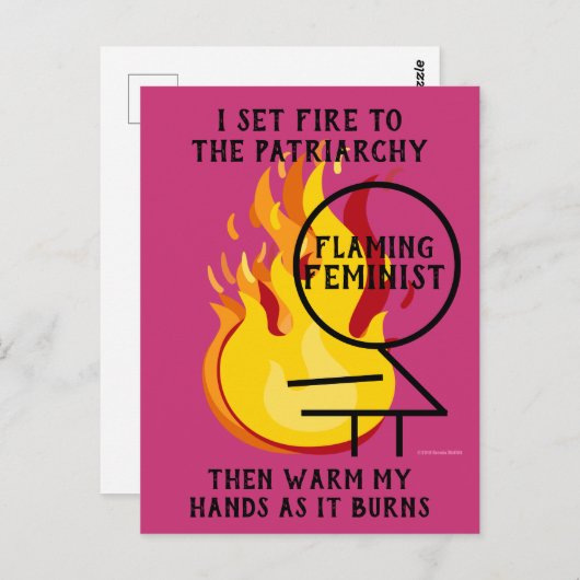 熱烈なフェミニストが家父長制を焼き尽くす8 ポストカード (正面/裏面)