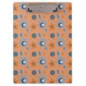 熱烈な夏の花柄 クリップボード (正面)