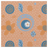 熱烈な夏の花柄 ファブリック (クローズアップ)