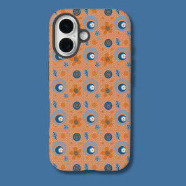 熱烈な夏の花柄 iPhone 16ケース