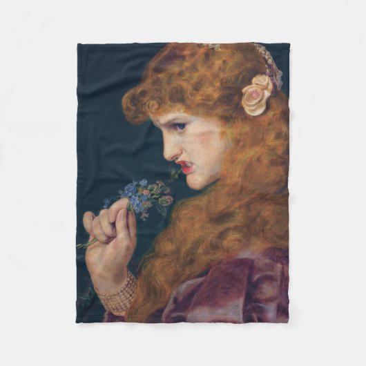 熱烈な赤毛女性（愛の影） （離婚） フリースブランケット (正面)