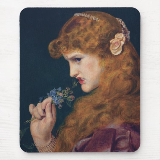 熱烈な赤毛女性（愛の影） （離婚） マウスパッド (正面)