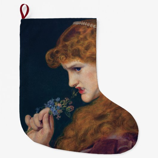 熱烈な赤毛女性（愛の影） （離婚） ラージクリスマスストッキング (正面)