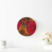 熱烈な ラウンド壁時計 (ホーム)