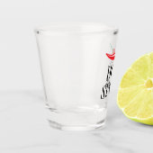 熱物おもしろいスパイシー赤唐辛子 ショットグラス (左)