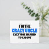 熱狂するおじさ警告ん ポストカード (スタンド正面)