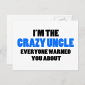 熱狂するおじさ警告ん ポストカード (正面/裏面)