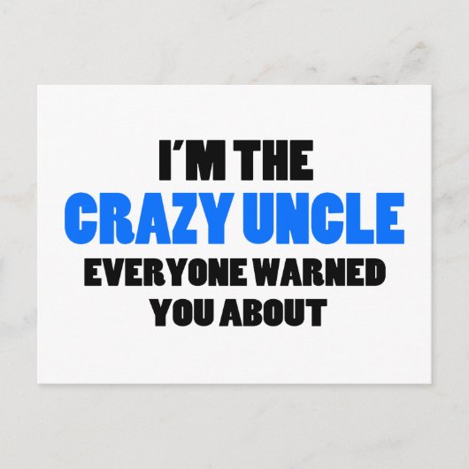 熱狂するおじさ警告ん ポストカード (正面)