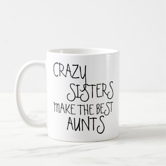 熱狂するおもしろい姉妹がアウ最高のント引用文 コーヒーマグカップ (左)