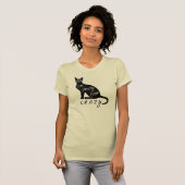 熱狂するから遠くにな1匹の猫 Tシャツ (正面フル)