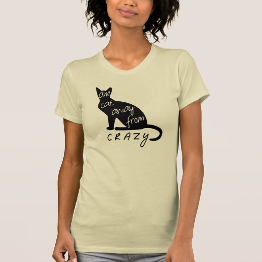 熱狂するから遠くにな1匹の猫 Tシャツ (正面)