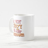 熱狂するではないちょうど妊娠した コーヒーマグカップ (正面左)