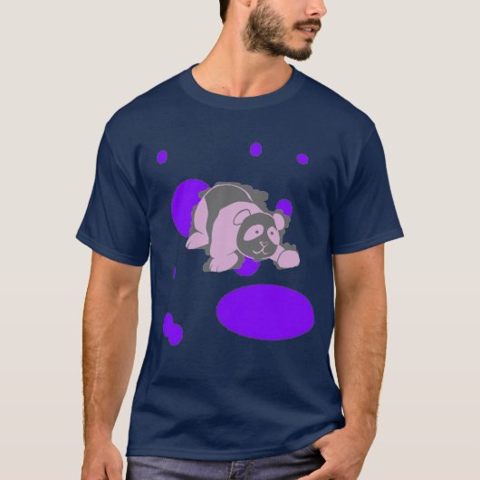 熱狂するでクールで素晴らしいパンダ Tシャツ (正面)