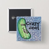 熱狂するでクールなきゅうりボタン 缶バッジ (正面&裏面)