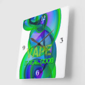 熱狂するでクールなVape スクエア壁時計 (傾斜)