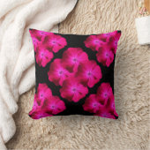 熱狂するで明るいCeriseピンクの花 クッション (ブランケット)
