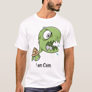 熱狂するで異常なカメ"私は穏やかな"ワイシャツです Tシャツ