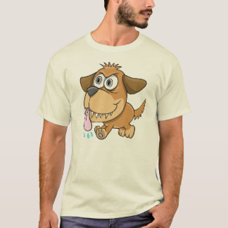 熱狂するで異常な小犬のTシャツ Tシャツ