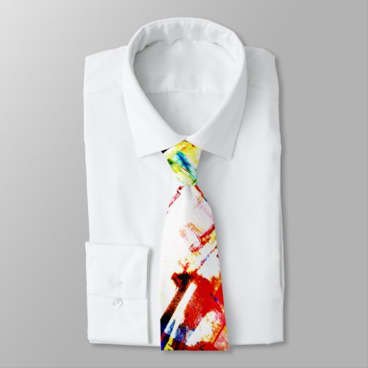 熱狂するで腰回りが大きな絞り染めのタイ ネクタイ (タイ)