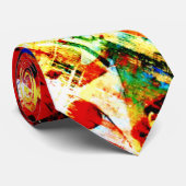 熱狂するで腰回りが大きな絞り染めのタイ ネクタイ (ロール)