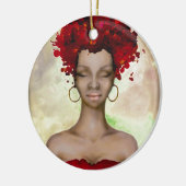 熱狂するで赤い毛の朝 セラミックオーナメント (左)