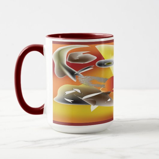 熱狂するなとき精神状態はです マグカップ (左)