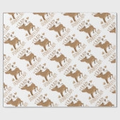 熱狂するなろばの女性 ラッピングペーパー (フラット)