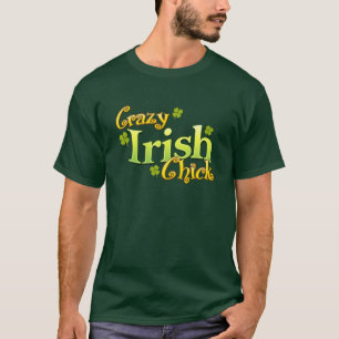 熱狂するなアイルランドのひよこのおもしろTシャツ Tシャツ