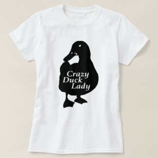 熱狂するなアヒルの女性 Tシャツ
