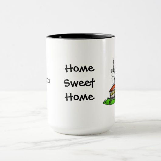 熱狂するなアンテナモービルハウスのアマチュア無線のマグ#1 マグカップ (中央)