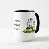 熱狂するなアンテナモービルハウスのアマチュア無線のマグ#1 マグカップ (正面右)