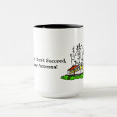 熱狂するなアンテナモービルハウスのアマチュア無線のマグ#2 マグカップ (中央)