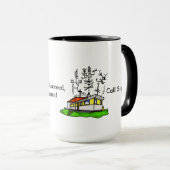 熱狂するなアンテナモービルハウスのアマチュア無線のマグ#2 マグカップ (正面右)