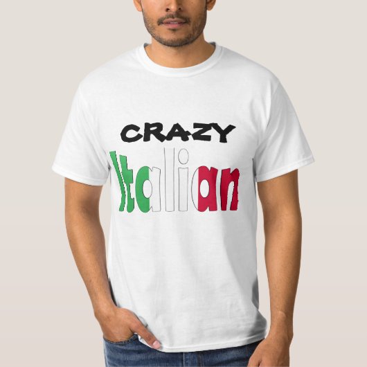 熱狂するなイタリア語 Tシャツ (正面)