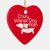 熱狂するなウインナー犬のお母さんのクリスマスツリーのオーナメントDoxie セラミックオーナメント (右)