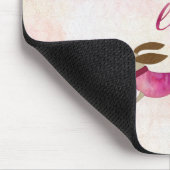 熱狂するなウインナー犬の女性 マウスパッド (コーナー)